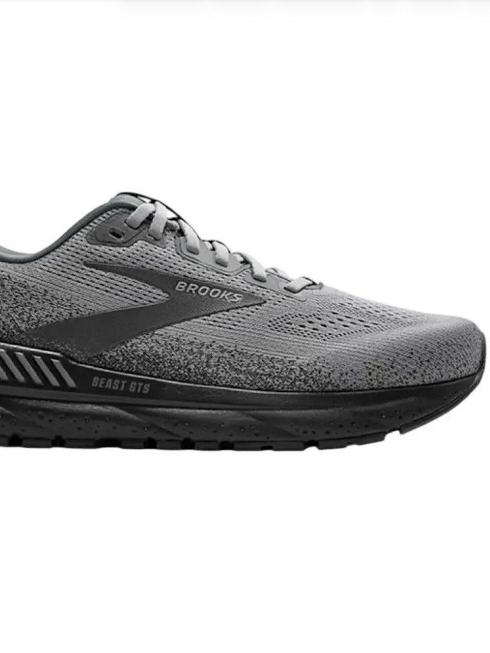 Brooks Mens Beast GTS 24 Running Sneakers US 12.5 Wide Grey Athletic